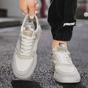 Men’s Casual Skate Sneakers showcasing breathable mesh upper and stylish design, perfect for daily wear and street style.