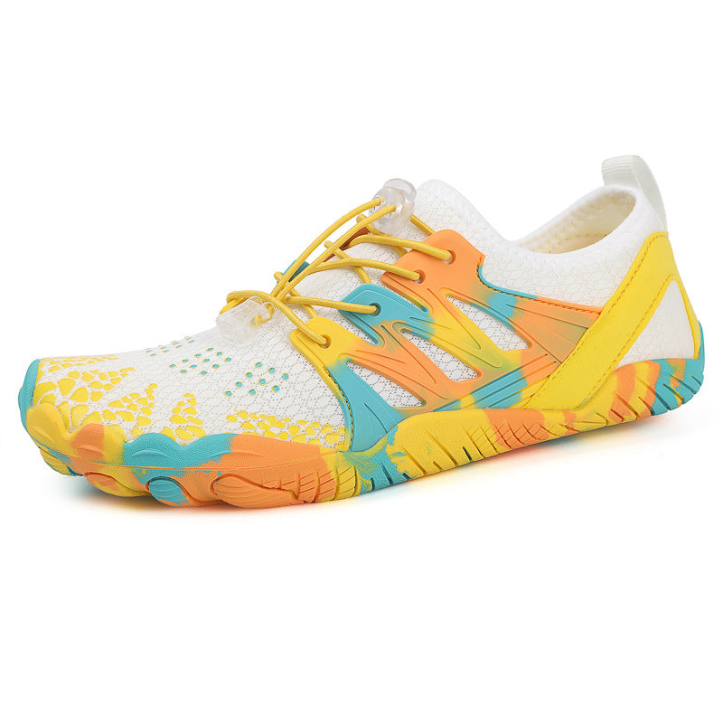 Men’s quick-dry swim yellow shoes with non-slip sole for outdoor wading and water hiking