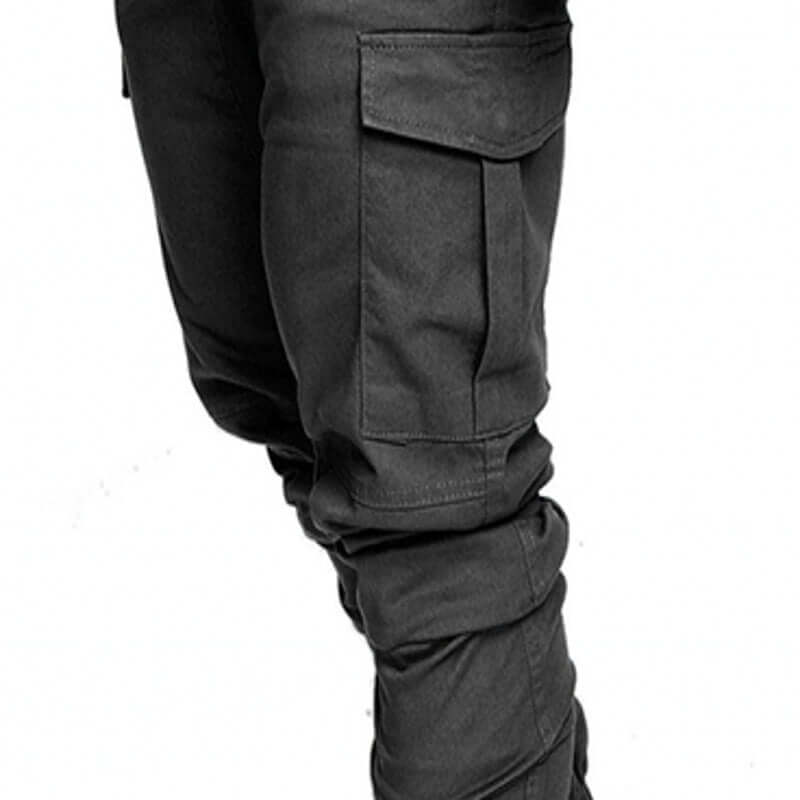 Slim fir cargo joggers for men featuring side pockets and tapered fit, perfect for casual and active wear.