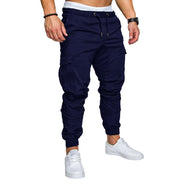 slim fir cargo joggers for men in navy blue, style and comfort for casual wear.