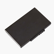 RFID Pop-Up Card Wallet Slim Minimalist Design in sleek black color, showcasing its compact and stylish look.