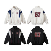 Thermal quilted jackets for men in apricot and black variants
