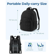 Women’s quilted travel backpack dimensions and carry-on size guide